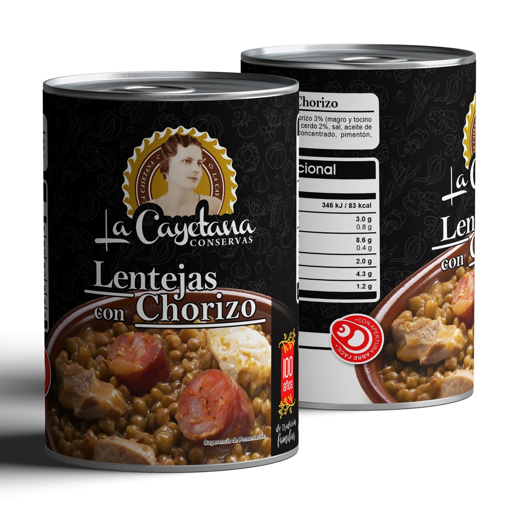 Lentejas con Chorizo 415g