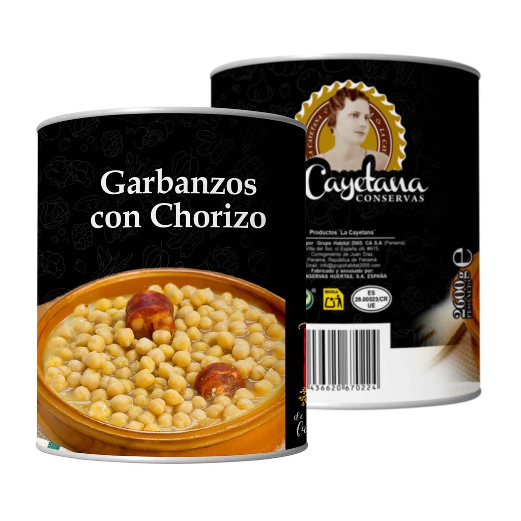 Garbanzos con Chorizo 2600g