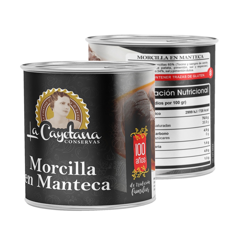 [HC.101.0024] Morcillas en Manteca 640g