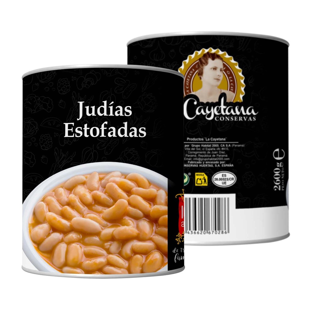 [HC.101.0047] Judias Estofadas 2600g