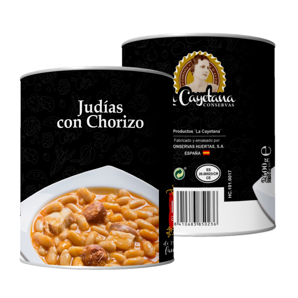 [HC.101.0017] Judías con Chorizo 2600g