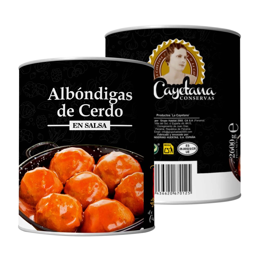 [HC.101.0031] Albóndigas de Cerdo 2600g